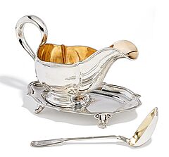 Berlin - Sauciere auf Untersatz mit Saucenloeffel, 60541-4, Van Ham Kunstauktionen