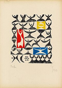 Karl Otto Goetz - Aus 14 Variationen ueber ein Thema zur Fakturenfibel, 58190-4, Van Ham Kunstauktionen