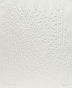 Guenther Uecker - Regen, 56718-1, Van Ham Kunstauktionen