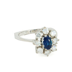 Sapphire-Diamond-Ring, 82303-3, Van Ham Kunstauktionen