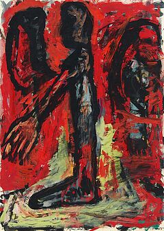 Frank Voigt - Figur auf Rot, 56800-12051, Van Ham Kunstauktionen