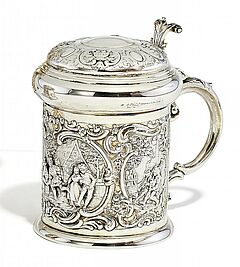 Historismus Deckelhumpen mit laendlichem Fest, 56979-13, Van Ham Kunstauktionen