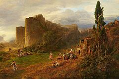 Oswald Achenbach - Abendstimmung in den Albaner Bergen, 81446-1, Van Ham Kunstauktionen