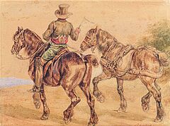 Piotr Michalowski - Postillion mit Handpferd, 77848-1, Van Ham Kunstauktionen