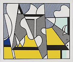 Roy Lichtenstein - Cow Triptych Cow Going Abstract, 69624-4, Van Ham Kunstauktionen
