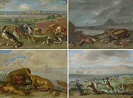 Jan van Kessel - Vier Gemaelde Staedtedarstellungen aus dem Zyklus Die Vier Erddeile, 68141-4, Van Ham Kunstauktionen
