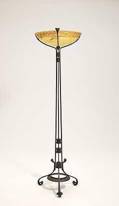 Große Stehleuchte mit schalenförmigem Glasschirm, 79277-3, Van Ham Kunstauktionen