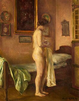 August Rieper - Dame bei ihrer Morgentoilette, 75492-20, Van Ham Kunstauktionen