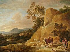David dJ Teniers - Suedliche Berglandschaft mit Hirten, 81572-4, Van Ham Kunstauktionen