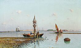 Friedrich Paul Nerly - Blick ueber die Lagune auf die Tuerme von Venedig, 76764-1, Van Ham Kunstauktionen