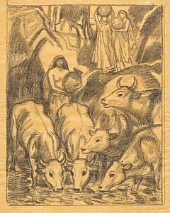 Ludwig von Hofmann - An der Tränke, 81140-1, Van Ham Kunstauktionen