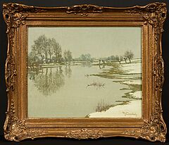 Max Clarenbach - Winter in den Erftauen, 80978-2, Van Ham Kunstauktionen