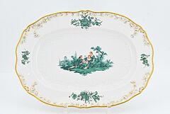 Meissen - Speiseservice mit gruenen Watteauszenen, 73034-18, Van Ham Kunstauktionen
