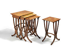 Emile Galle - Folge von vier Satztischen, 76257-4, Van Ham Kunstauktionen