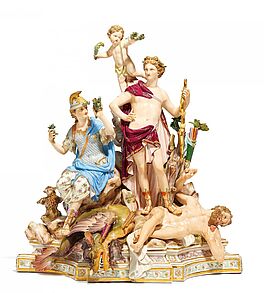 Meissen - Mythologische Gruppe Apoll und Minerva, 58051-93, Van Ham Kunstauktionen