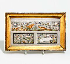Italien - Scagliola-Platte mit Darstellung eines antiken Mosaiks, 66865-1, Van Ham Kunstauktionen