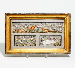 Italien - Scagliola-Platte mit Darstellung eines antiken Mosaiks, 66865-1, Van Ham Kunstauktionen