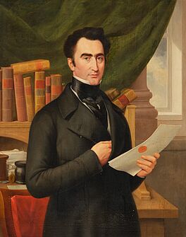 Wilhelm Unger - Porträt eines Herren in der Bibliothek, 81606-2, Van Ham Kunstauktionen