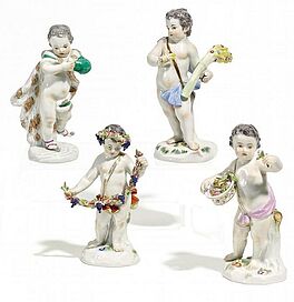 Meissen - Vier Putten als Allegorien der vier Jahreszeiten, 56528-16, Van Ham Kunstauktionen