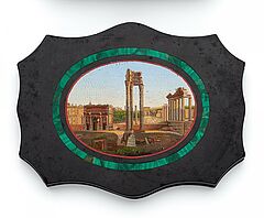 Briefbeschwerer mit Mikromosaik Ansicht des Forum Romanum, 56936-1, Van Ham Kunstauktionen