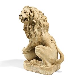 Frankreich - Paar aussergewoehnliche Loewenfiguren, 75252-2, Van Ham Kunstauktionen