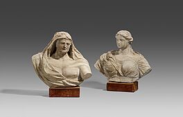 Italienische Schule - Zwei Skulpturen Herkules und Omphale, 75058-1, Van Ham Kunstauktionen