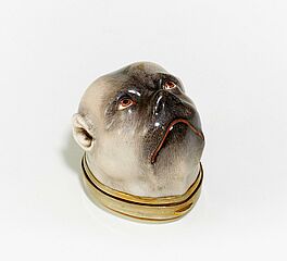 Tabatiere in Form eines Mops-Kopfes, 67016-11, Van Ham Kunstauktionen