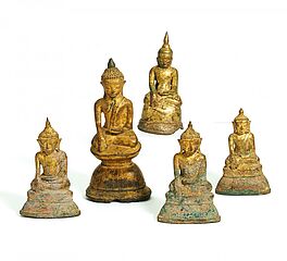 Fuenf Buddha maravijaya, 65569-11, Van Ham Kunstauktionen