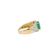 Emerald-Diamond Ring, 81894-31, Van Ham Kunstauktionen