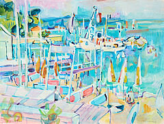 Claude Schurr - La plage de Cannes, 80374-533, Van Ham Kunstauktionen