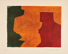 Serge Poliakoff - Komposition in Gruen Orange und Burgunderrot, 75321-2, Van Ham Kunstauktionen