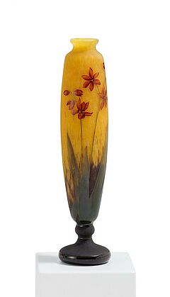 Daum Freres - Vase mit Montbretien, 81684-29, Van Ham Kunstauktionen