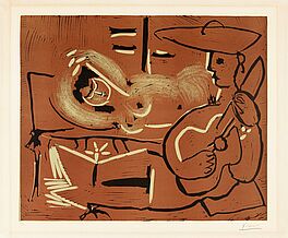 Pablo Picasso - Femme couchee et guitariste, 58361-9, Van Ham Kunstauktionen