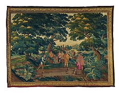 Flandern - Tapisserie mit Krocketpartie nach David Teniers dJ, 79252-1, Van Ham Kunstauktionen