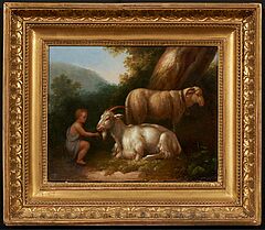 Jakob Philipp Hackert - Ziege und Schaf mit einem Knaben, 70560-2, Van Ham Kunstauktionen