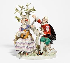 Meissen - SCHAEFERGRUPPE AM BAUM, 73219-19, Van Ham Kunstauktionen