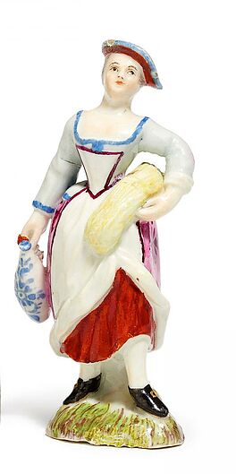 Hoechst - Miniaturfigur einer Maeherin, 58116-32, Van Ham Kunstauktionen
