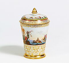 Meissen - Deckelbecher mit Jagdszene, 68101-16, Van Ham Kunstauktionen