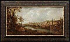 Frans de Momper - Flusslandschaft mit Kloster, 300012-13, Van Ham Kunstauktionen