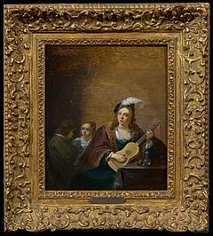 David dJ Teniers - Gitarre spielende junge Dame mit Kindern beim Seifenblasen, 66002-1, Van Ham Kunstauktionen