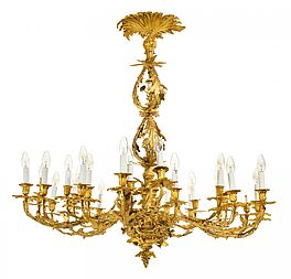 Frankreich - Grosser Deckenleuchter Style Louis XV, 60718-4, Van Ham Kunstauktionen