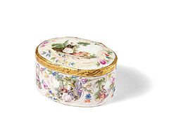 Meissen - Ovale Tabatiere mit galanten Szenen, 76303-3, Van Ham Kunstauktionen