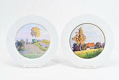 Meissen - Vier Teller mit Landschaftsansichten, 75074-12, Van Ham Kunstauktionen