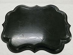 England - Regency Lacktablett mit Blumenbouquet und Vogeldekor, 73676-9, Van Ham Kunstauktionen