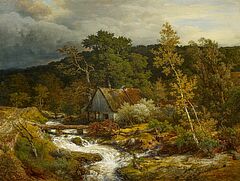 Andreas Achenbach - Hessische Wassermuehle, 58033-1, Van Ham Kunstauktionen