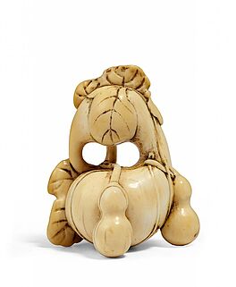 Netsuke Flaschenkuerbisse, 65350-52, Van Ham Kunstauktionen