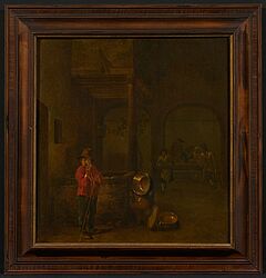 Niederlaendische Schule - Trinkender Knabe am Brunnen, 76019-5, Van Ham Kunstauktionen