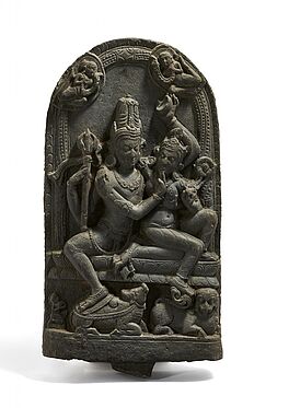 Stele eines Uma Maheshvara, 75121-1, Van Ham Kunstauktionen