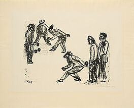 Hermann Max Pechstein - Kugelspieler Blatt VI Aus Italienische Fischer, 80374-428, Van Ham Kunstauktionen