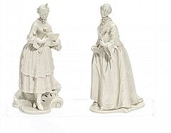 Nymphenburg - Donna Martina und Corine aus der Commedia dellArte, 56180-4, Van Ham Kunstauktionen